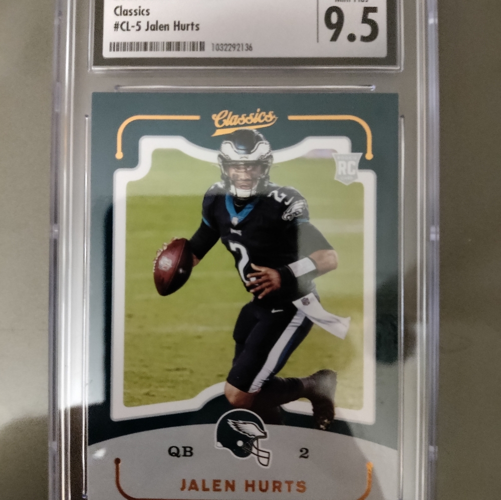 2020 Panini Chronicles Classics #CL-5 Jalen Hurts Rookie Card 9.5 Mint Plus